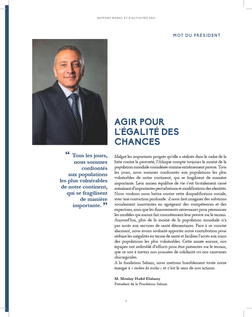 Conception et impression d’un livre moral pour la Fondation Saham