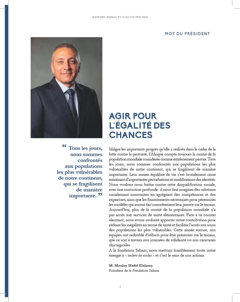Conception et impression d’un livre moral pour la Fondation Saham 1 Conception et impression d’un livre moral pour la Fondation Saham