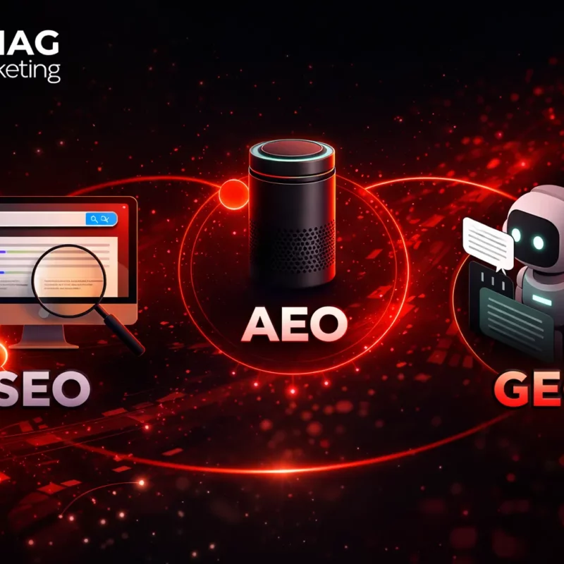 SEO vs AEO vs GEO : 10 Différences Clés que Tout Spécialiste du Marketing Doit Connaître en 2025