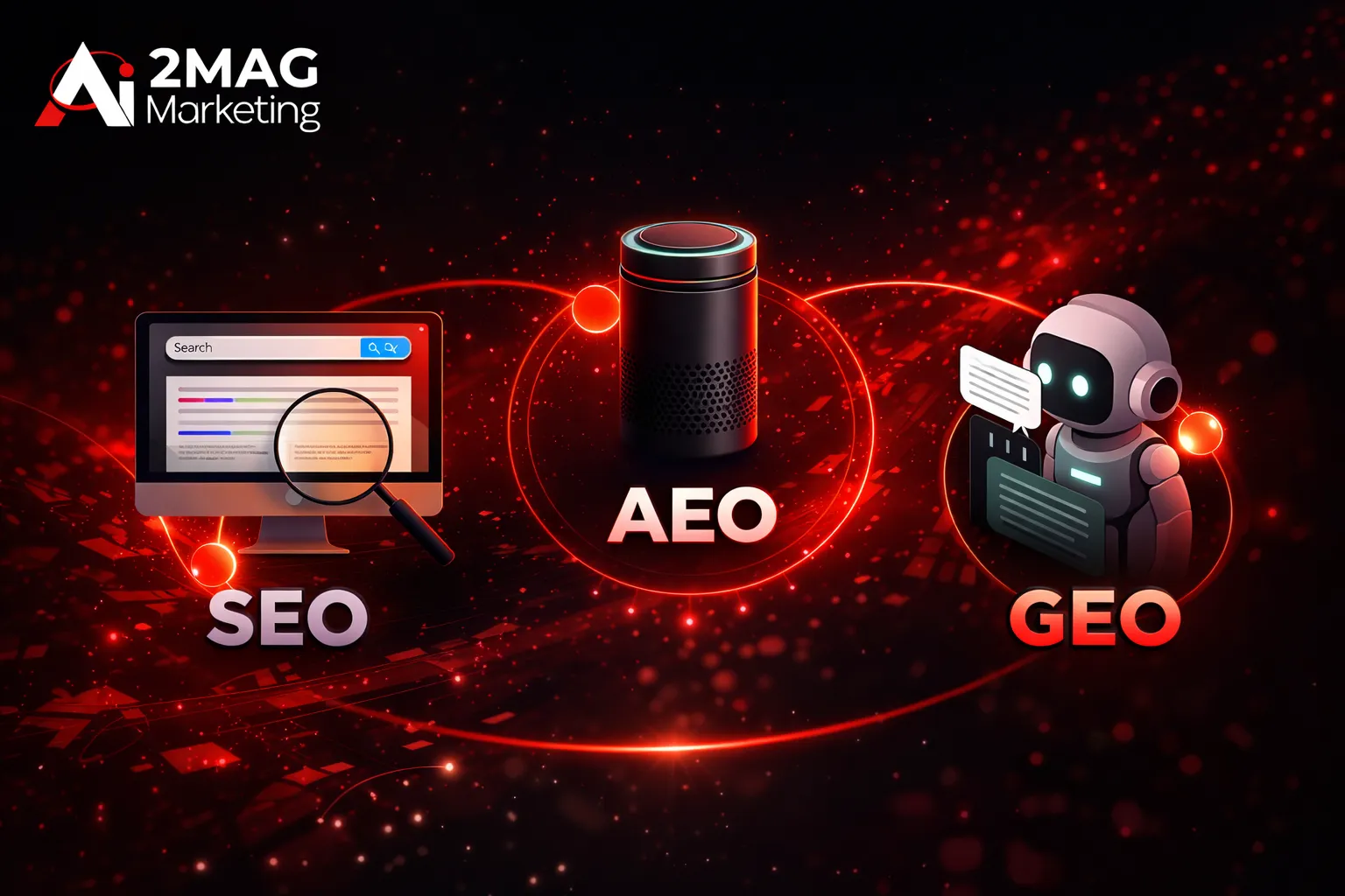 SEO vs AEO vs GEO : 10 Différences Clés que Tout Spécialiste du Marketing Doit Connaître en 2025