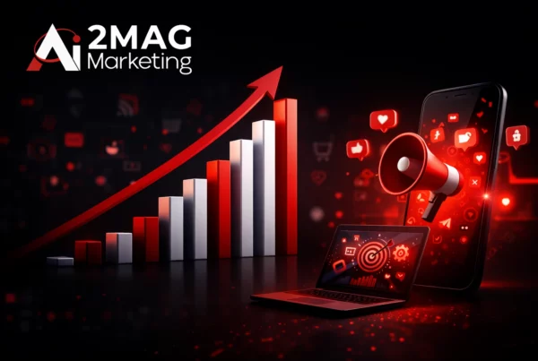 Création visuelle en marketing digital avec design graphique, contenu visuel et stratégie branding