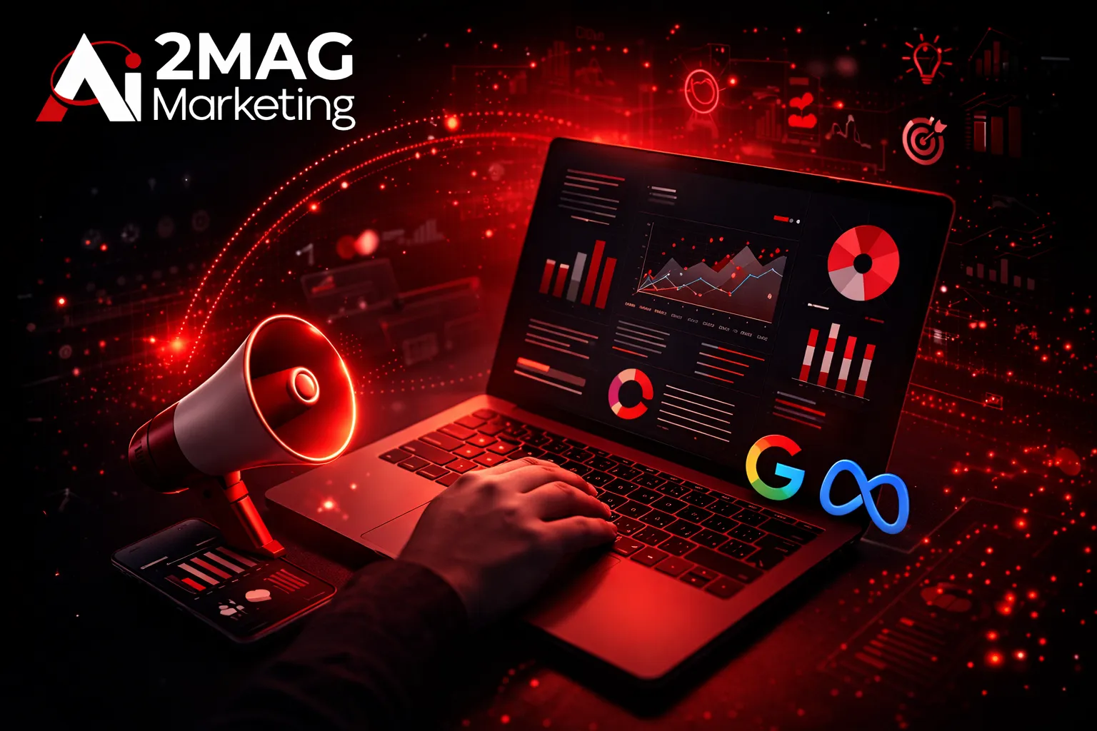 Dashboard Google Ads avec KPI marketing CTR CPC CPA et taux de conversion pour mesurer la performance des campagnes publicitaires digitales