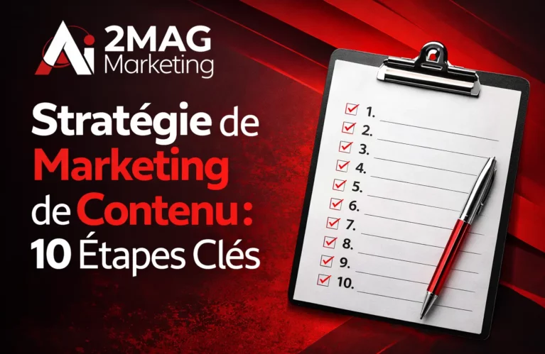 Stratégie de marketing de contenu avec planification éditoriale et optimisation SEO