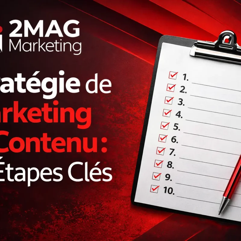Stratégie de marketing de contenu avec planification éditoriale et optimisation SEO