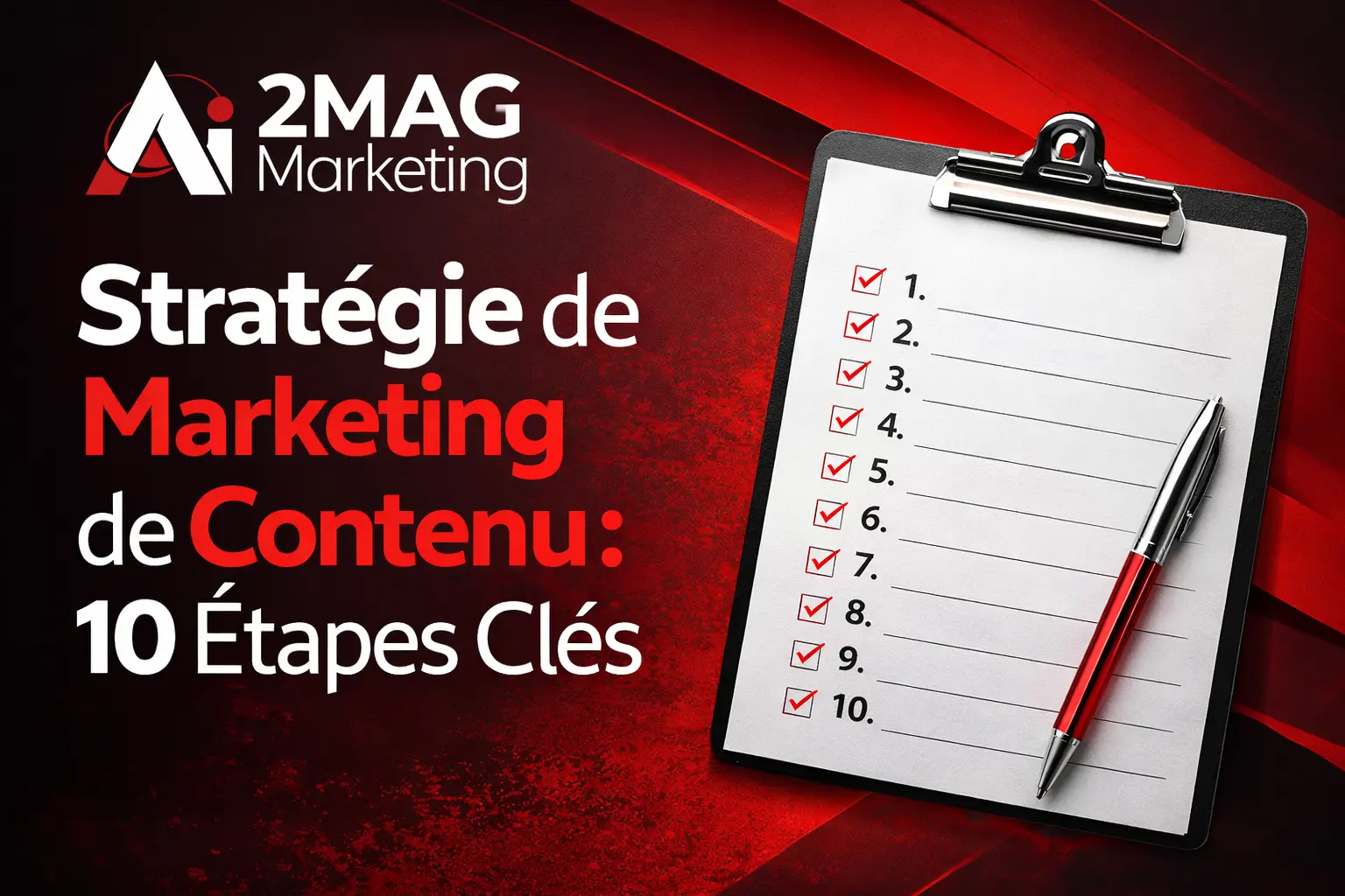 Stratégie de marketing de contenu avec planification éditoriale et optimisation SEO