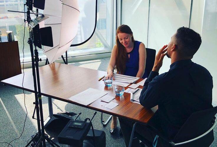 Corporate film shooting