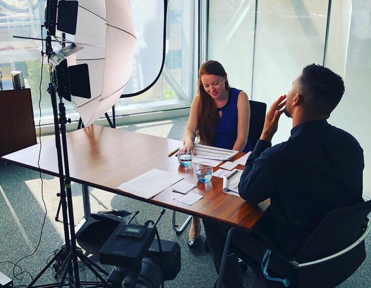 Corporate film shooting