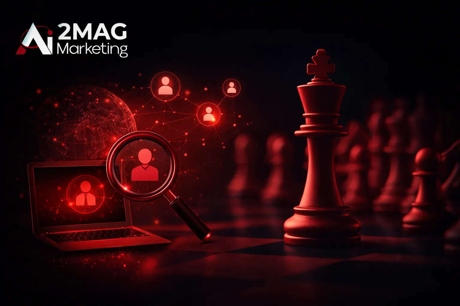 Équipe d’agence digitale travaillant sur stratégie marketing, création de contenu et analyse de performance dans un environnement moderne