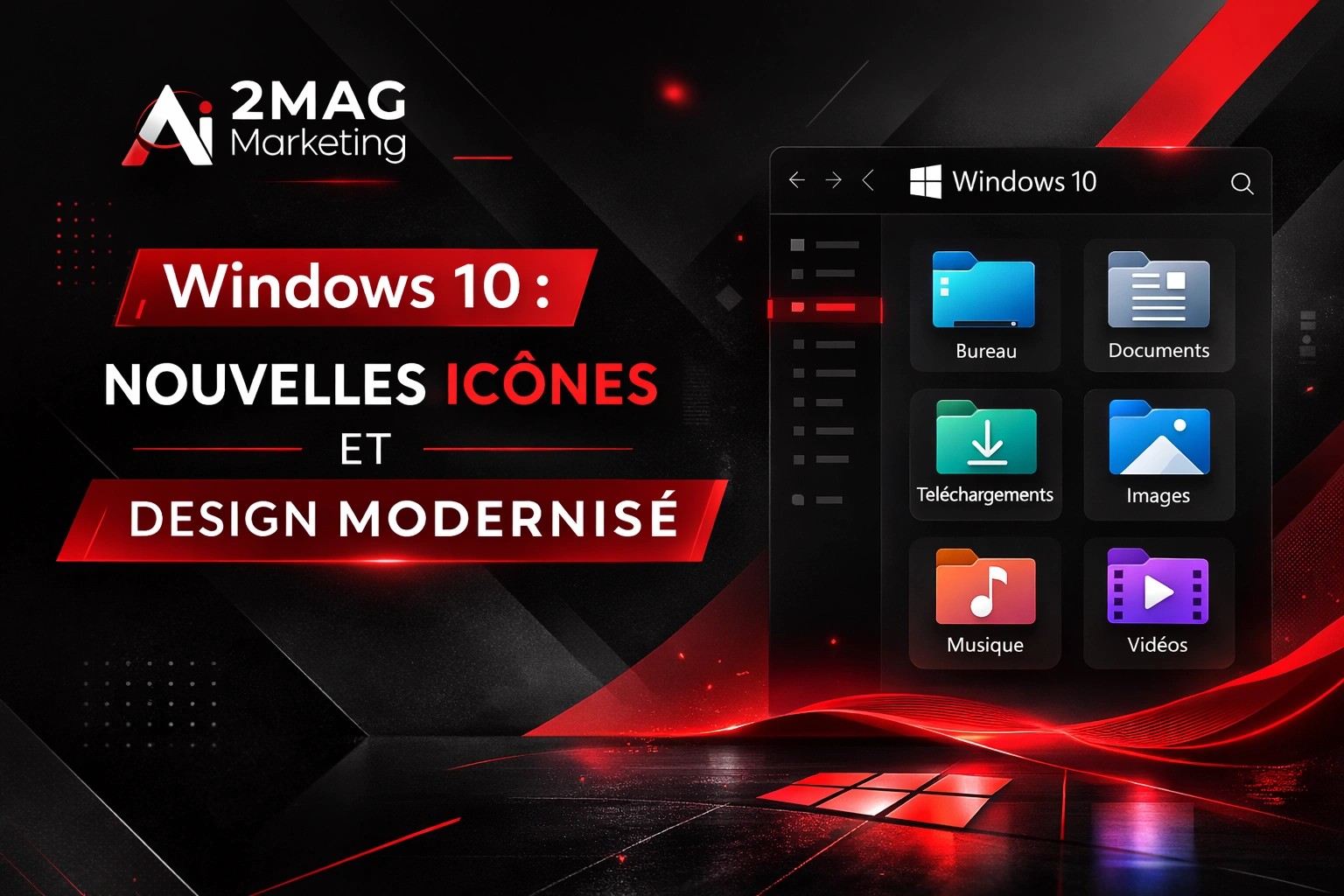 Windows 10 : nouvelles icônes et design modernisé