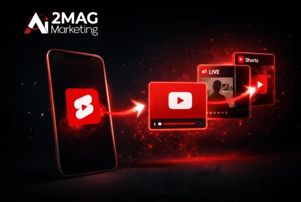 Interface YouTube Studio montrant l’ajout d’une vidéo associée à un Short pour rediriger les spectateurs vers d’autres contenus