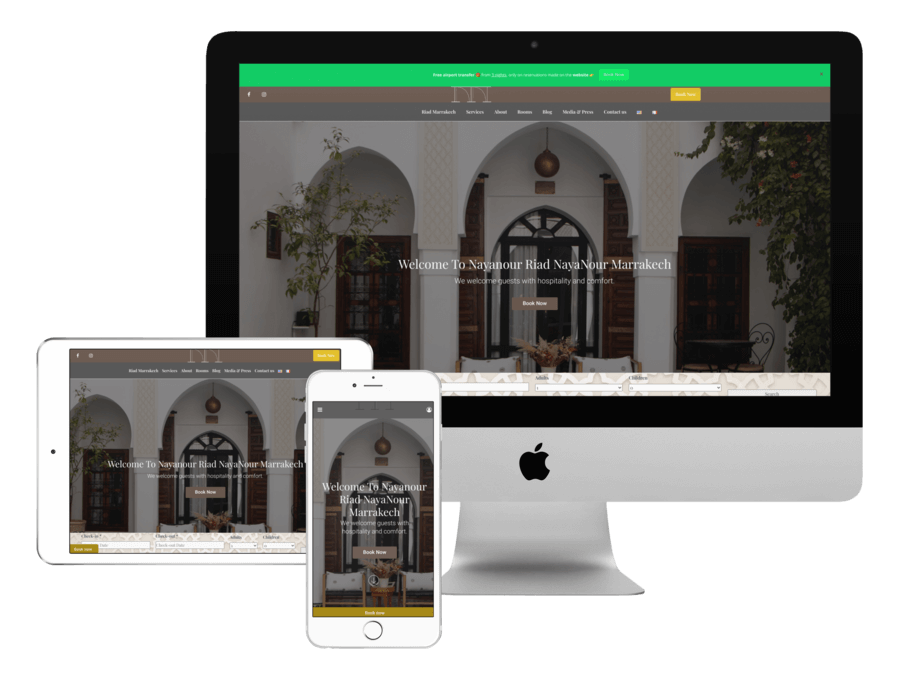 Site web Riad NayaNour